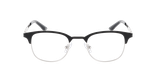 GAFAS GRADUADAS niños TIAGO negro/plateado - vista de frente