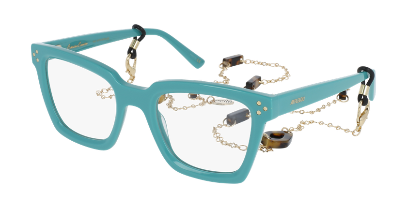 GAFAS GRADUADAS mujer CARACTÈRES MYSTÉRIEUSE verde - vista de frente