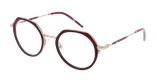 GAFAS GRADUADAS mujer MAGIC223 rojo/dorado - vista de frente