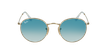 GAFAS DE SOL ROUND METAL dorado - vista de frente