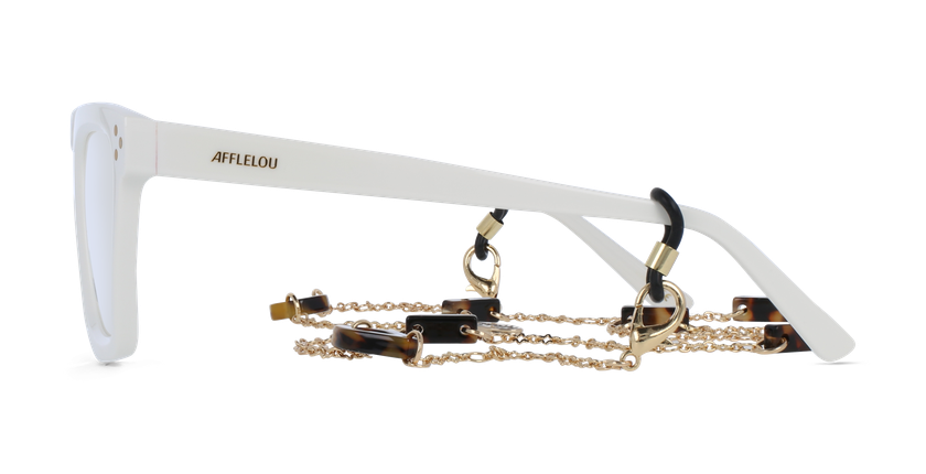 GAFAS GRADUADAS mujer CARACTÈRES MYSTÉRIEUSE blanco - vista de frente