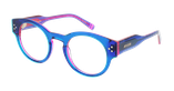GAFAS GRADUADAS mujer CARACTÈRES FIDELE azul - vista de frente