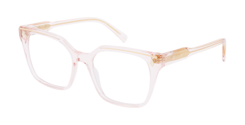 GAFAS GRADUADAS mujer CARACTÈRES FIL D'OR EFFRONTÉE rosa - vista de frente