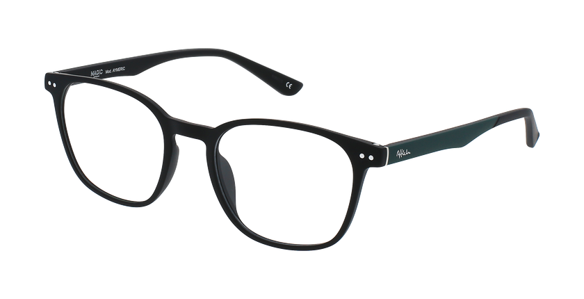 GAFAS GRADUADAS hombre AYMERIC negro/verde - vista de frente