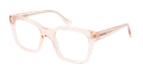GAFAS GRADUADAS mujer JOHANNE rosa/dorado - vista de frente
