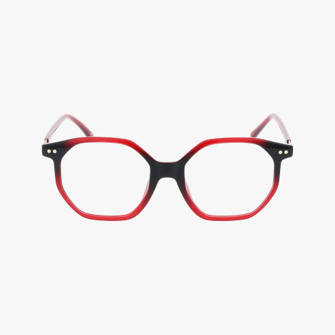GAFAS GRADUADAS mujer ANAE rojo vista de frente
