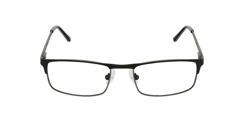 Gafas graduadas hombre LILOUAN negro/grisvista de frente Gafas graduadas hombre LILOUAN negro/grisvista de frente