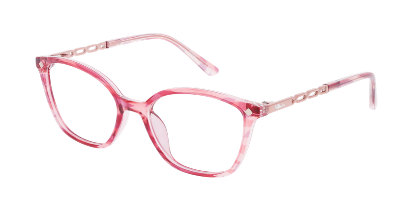 GAFAS GRADUADAS mujer MAGIC255 rosa/dorado - vista de frente
