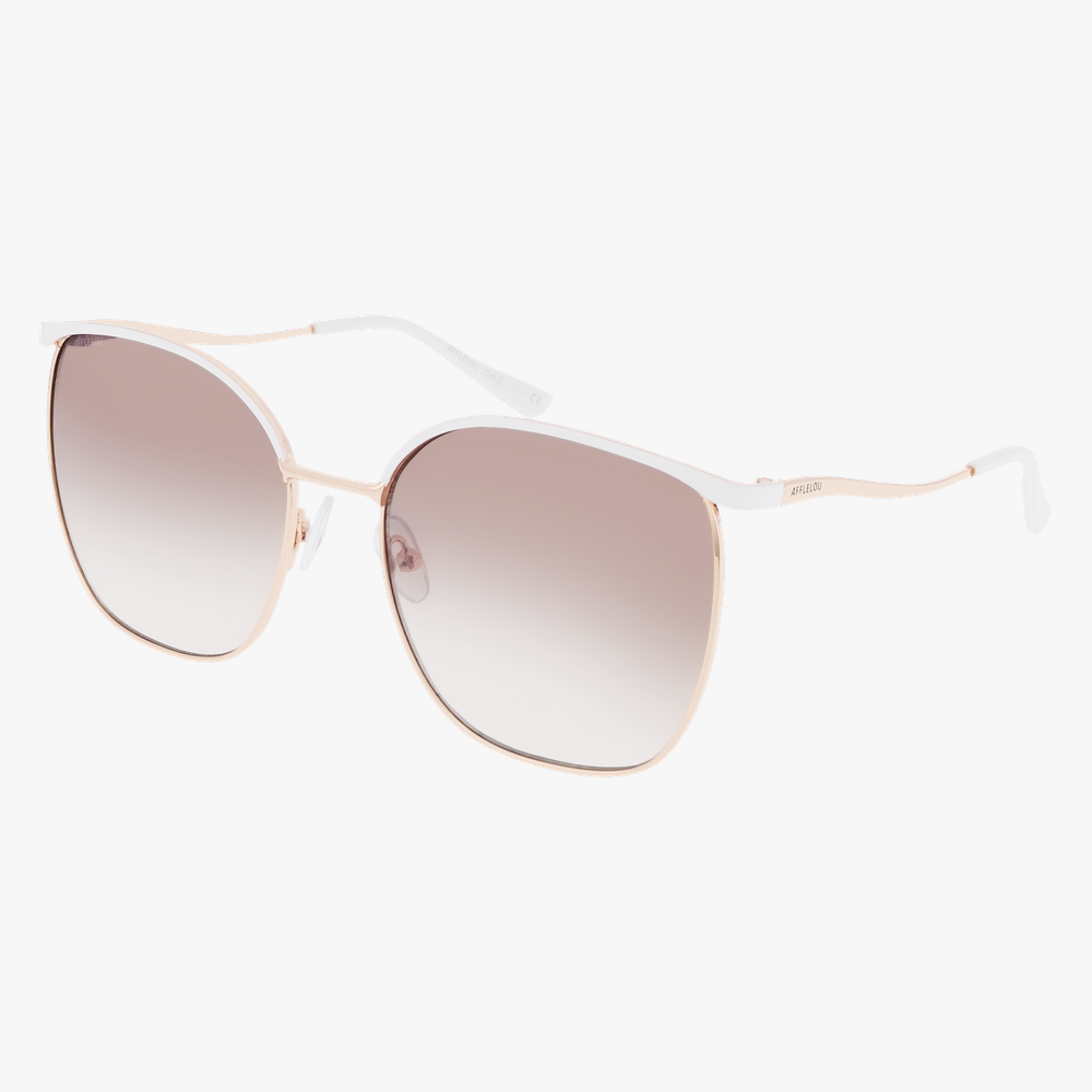 GAFAS DE SOL mujer VIA dorado/blanco - vista de frente
