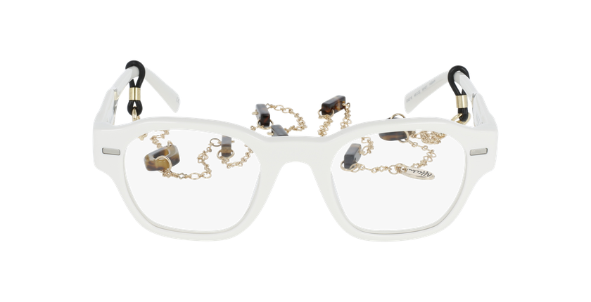 GAFAS GRADUADAS mujer CARACTÈRES AUTHENTIQUE blanco - vista de frente