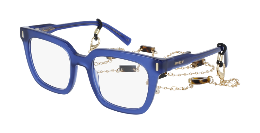 GAFAS GRADUADAS mujer CARACTÈRES RÊVEUSE azul/morado - vista de frente