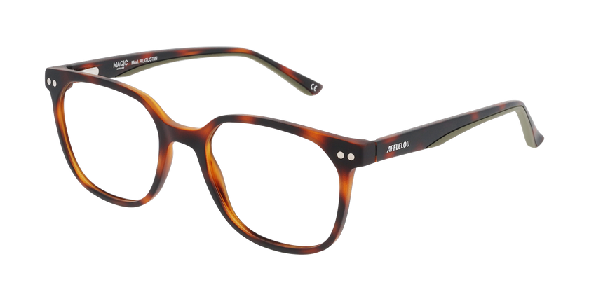 GAFAS GRADUADAS niños AUGUSTIN carey/verde - vista de frente