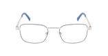 GAFAS GRADUADAS hombre ERWAN plateado/azul - vista de frente