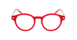 GAFAS GRADUADAS mujer CARACTÈRES DISCRÈTE rojo/rosa - vista de frente