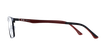 GAFAS GRADUADAS hombre MAGIC 129 CARBONE negro/rojo carbón - vista de frente