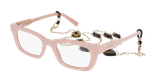 GAFAS GRADUADAS mujer CARACTÈRES CRÉATIVE rosa/dorado - vista de frente
