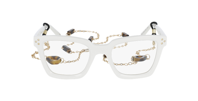 GAFAS GRADUADAS mujer CARACTÈRES MYSTÉRIEUSE blanco - vista de frente