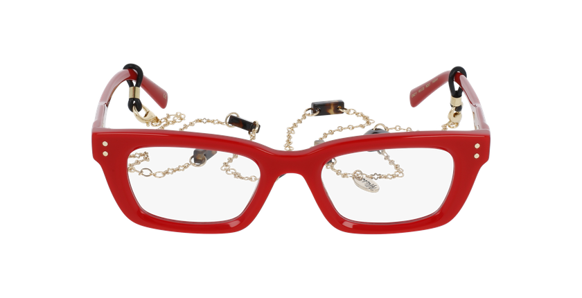 GAFAS GRADUADAS mujer CARACTÈRES CRÉATIVE rojo - vista de frente