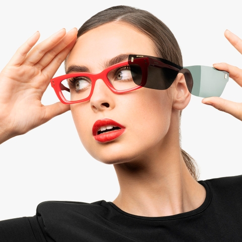 GAFAS GRADUADAS mujer CARACTÈRES CRÉATIVE rojo