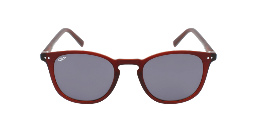 GAFAS GRADUADAS AFFLELOU FORTY SOLAR COLOR BURDEOS rojo - vista de frente