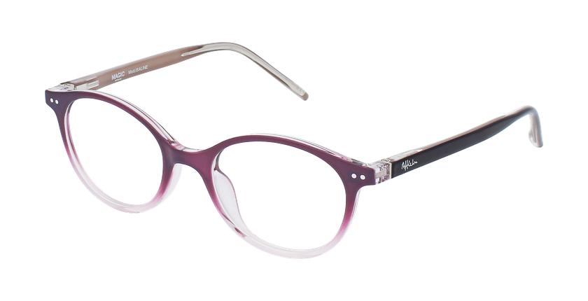 GAFAS GRADUADAS niños ISALINE morado/rosa - vista de frente
