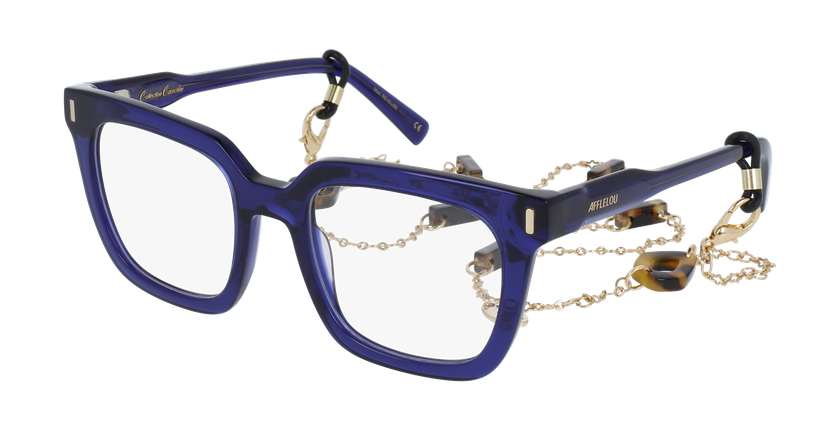 GAFAS GRADUADAS mujer CARACTÈRES RÊVEUSE azul - vista de frente