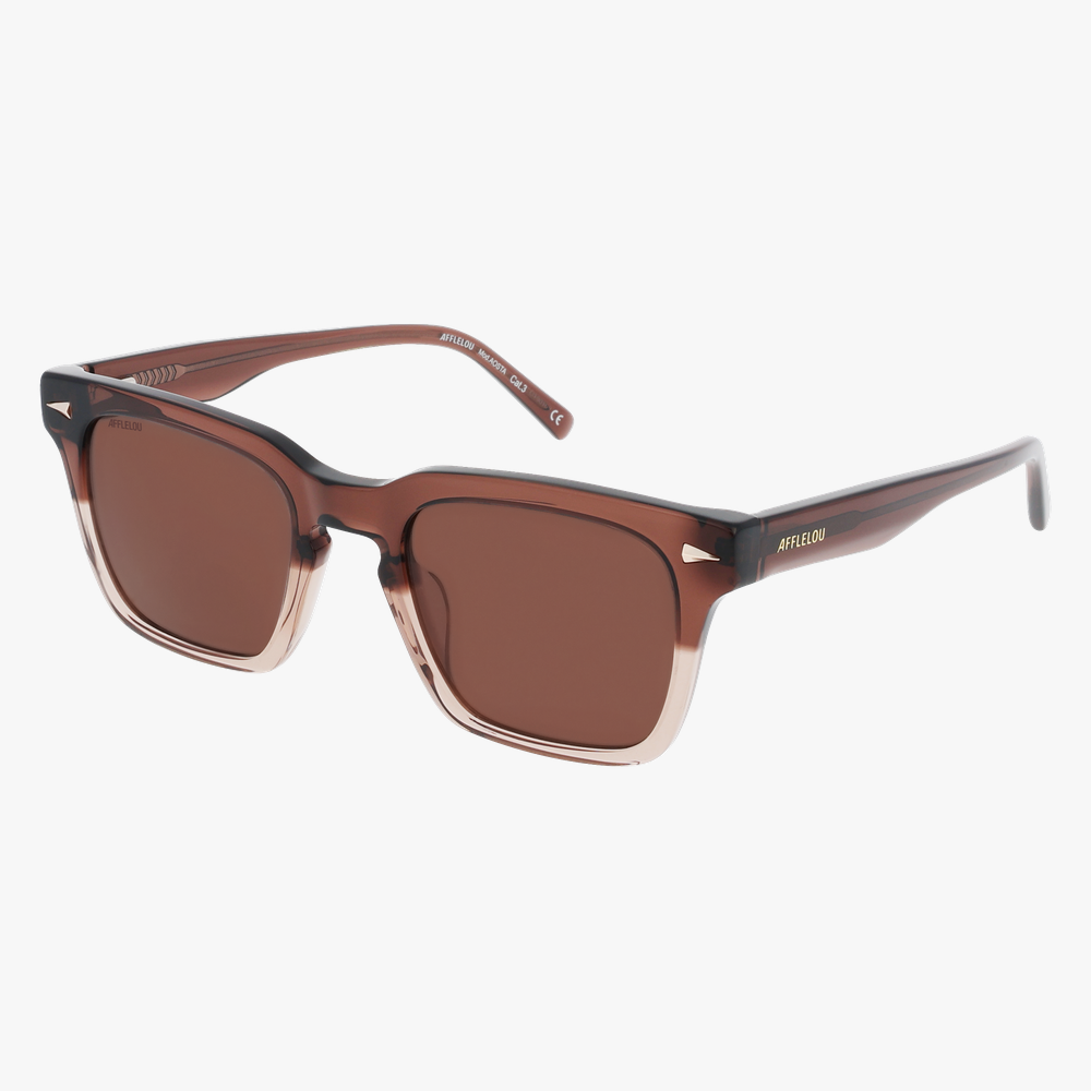 GAFAS DE SOL hombre AOSTA marrón - vista de frente