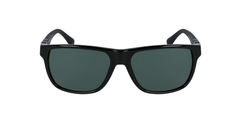GAFAS DE SOL hombre 0EA4035 negro brillante - vista de frente
