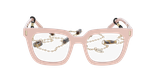 GAFAS GRADUADAS mujer CARACTÈRES RÊVEUSE rosa/dorado - vista de frente