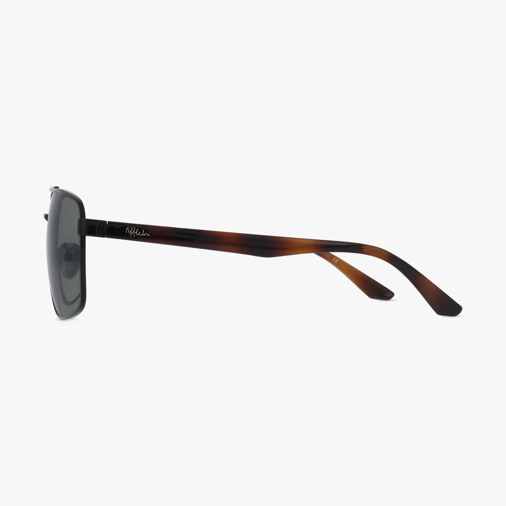 GAFAS DE SOL hombre BRONTE negro/carey - vista de frente